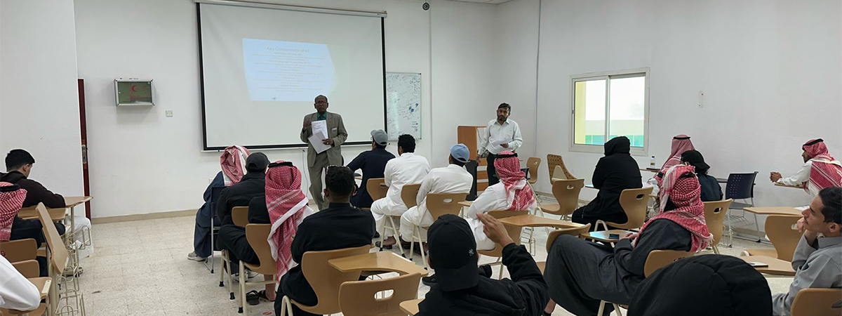 “Workshop ‘Applications of Artificial Intelligence and Their Role in the Programs of Saudi Vision 2030’ at the Applied College in Mahalah”